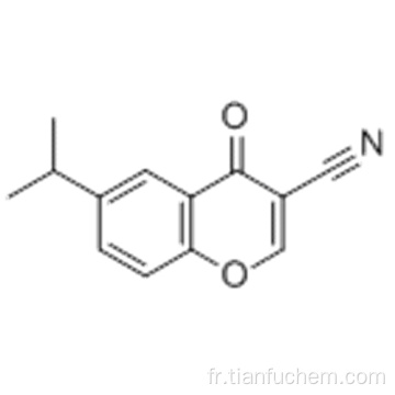 4H-1-Benzopyran-3-carbonitrile, 6- (1-méthyléthyl) -4-oxo CAS 50743-32-3